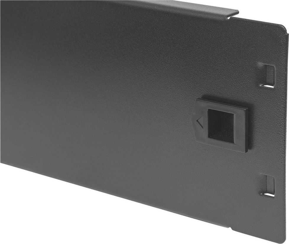 Techly 2U 19'' įspaudžiamas dangtelis Juodas (I-CASE BLANK-2-SCLTY)