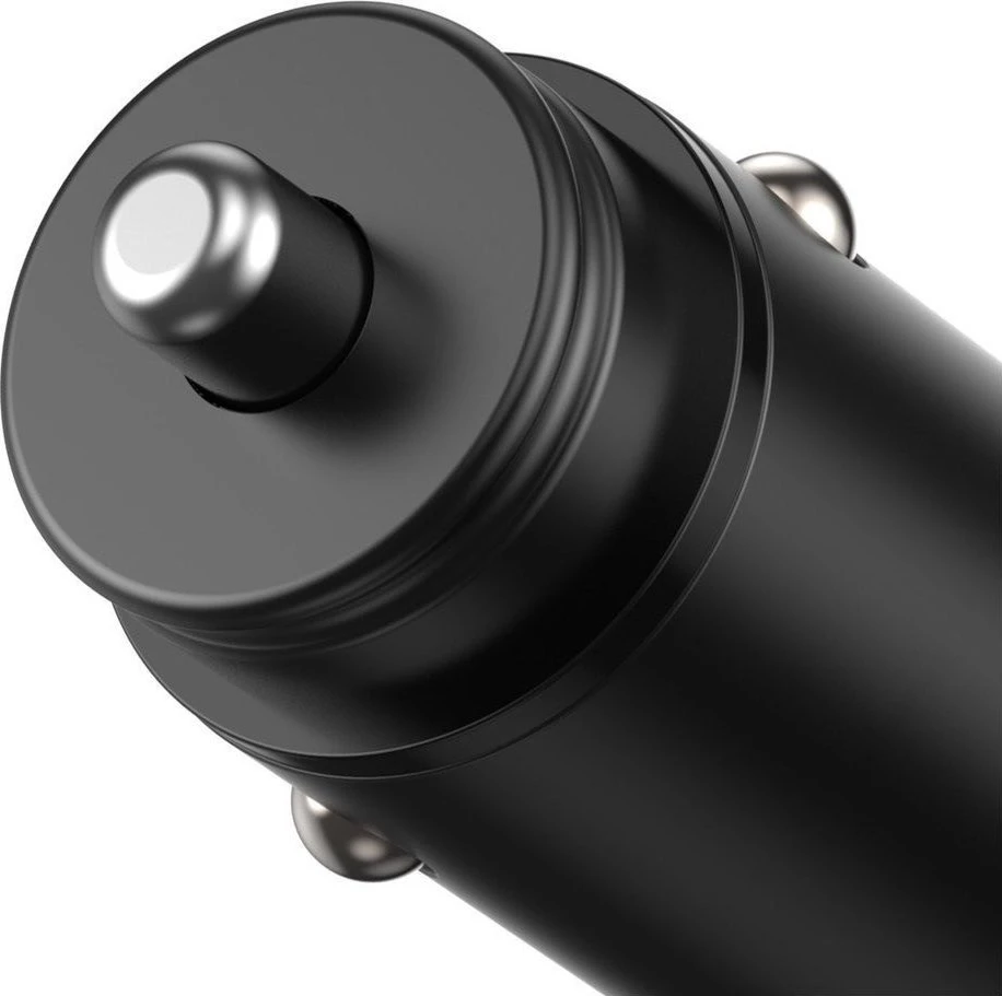 TECHLY Mini Car Charger 2 Ports USB-A Fast Charge 36W in Juodas Metal