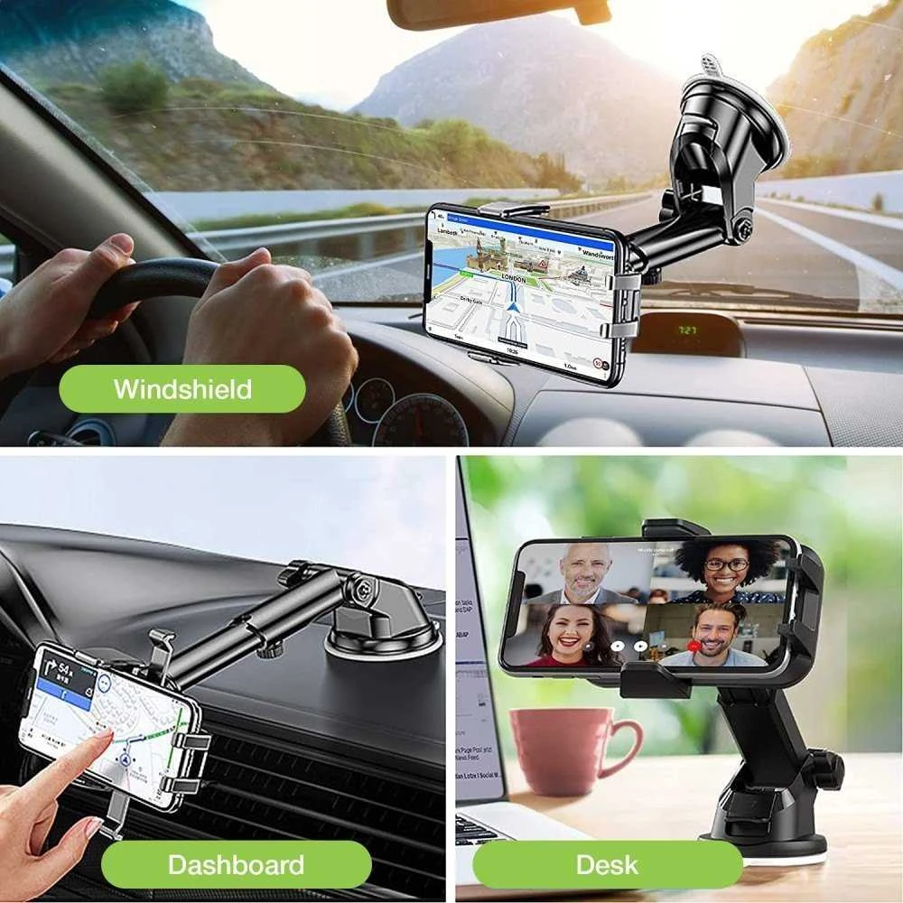 Techly Laikiklis automobilinis grawitacyjny do telefonu, grotelės / deska