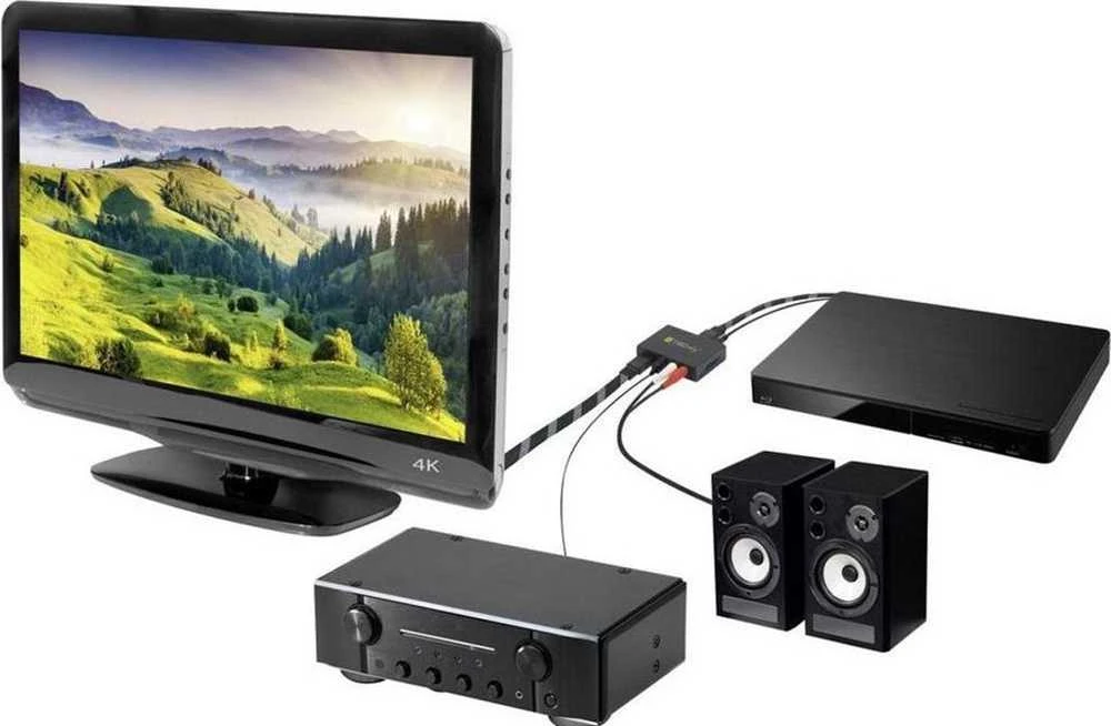 TECHLY 025732 Techly HDMI garso ištraukiklis RCA R/L SPDIF Toslink 2.0 CH / 5.1 CH