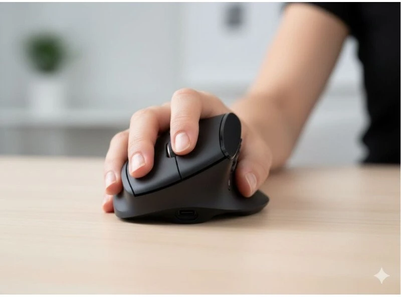 Pelė Techly belaidė 2.4GHz RF USB ergonomiczna 8000 dpi (TLY_621994)