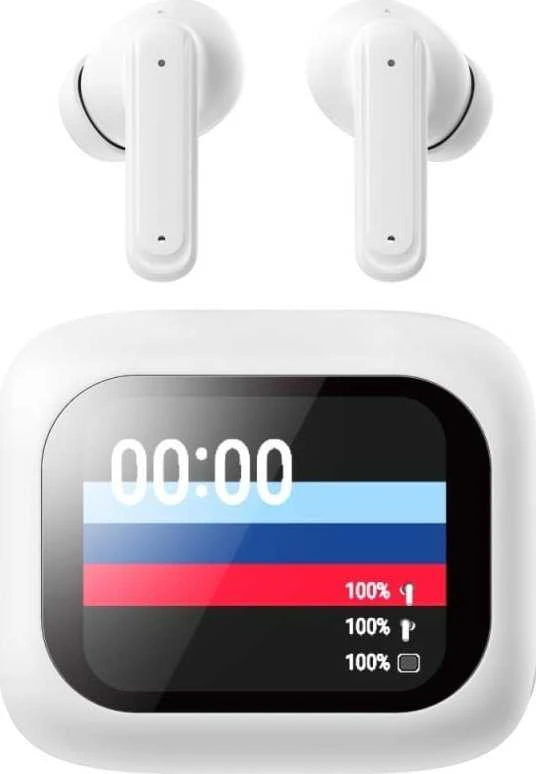 Ausinės Techly Ausinės į ausis įkišamos belaidės Bluetooth redukcja szumów ANC ekran LCD