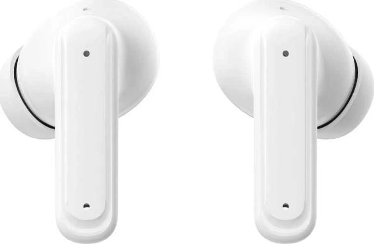 Baltos belaidės Bluetooth ausinės pora