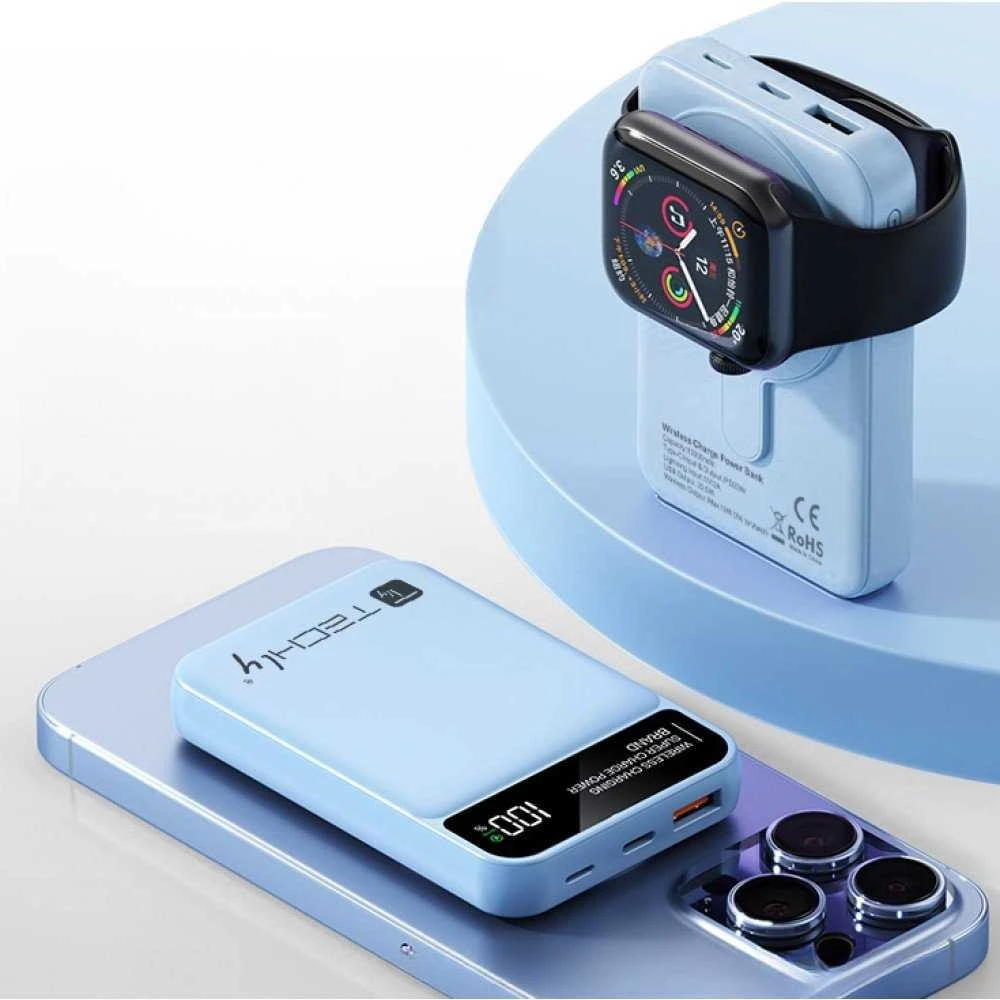 Techly I-CHARGE-10LCDBL 10000 mAh maitinimo bankas Mėlyna