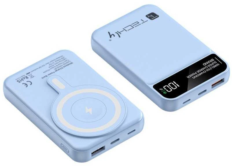 Techly I-CHARGE-10LCDBL 10000 mAh maitinimo bankas Mėlyna