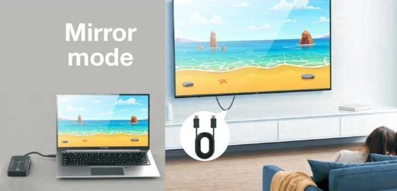 AV signalo perdavimo sistema Techly belaidis vaizdo siųstuvas USB-C į HDMI 1080p iki 30 m