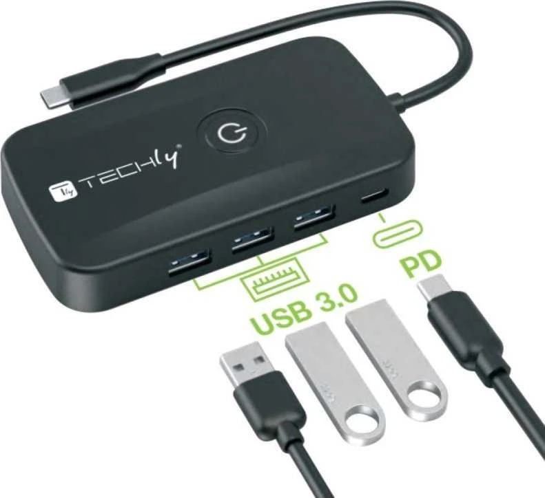 AV signalo perdavimo sistema Techly belaidis vaizdo siųstuvas USB-C į HDMI 1080p iki 30 m