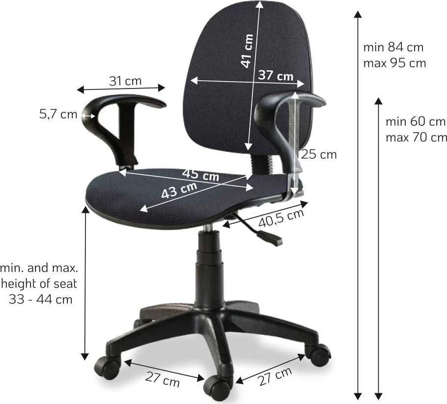 Techly ICA-CT MC04GY tamsiai pilka biuro kėdė