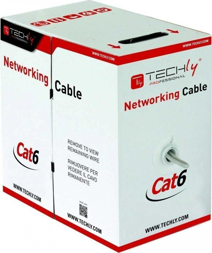 Techly ITP-C6F-FL tinklo kabelis Pilkas 305 m Cat6 F/UTP (FTP)