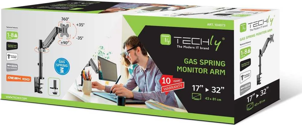 Techly Darbastalio laikiklis monitoriuje 17 "- 32" (ICA -LCD- 515B)
