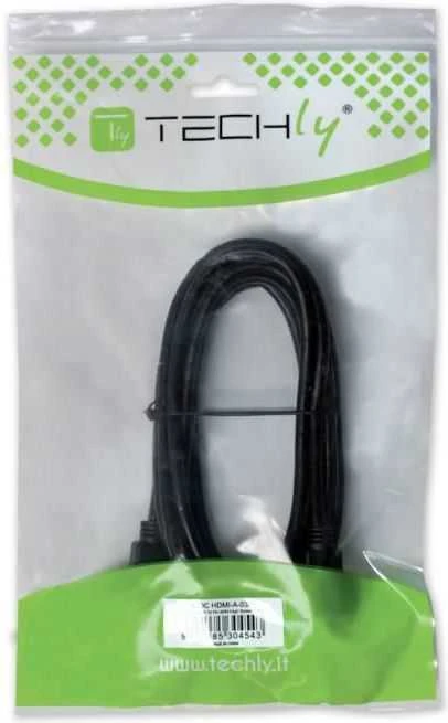 Techly 1m DisplayPort M/M Juoda