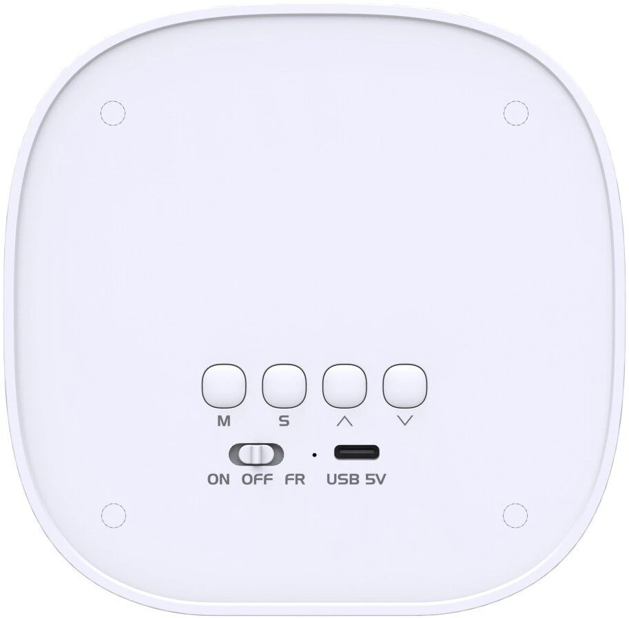 Techly IC-CLOCK-56WH budzik Skaitmeninis Pilka, Baltas