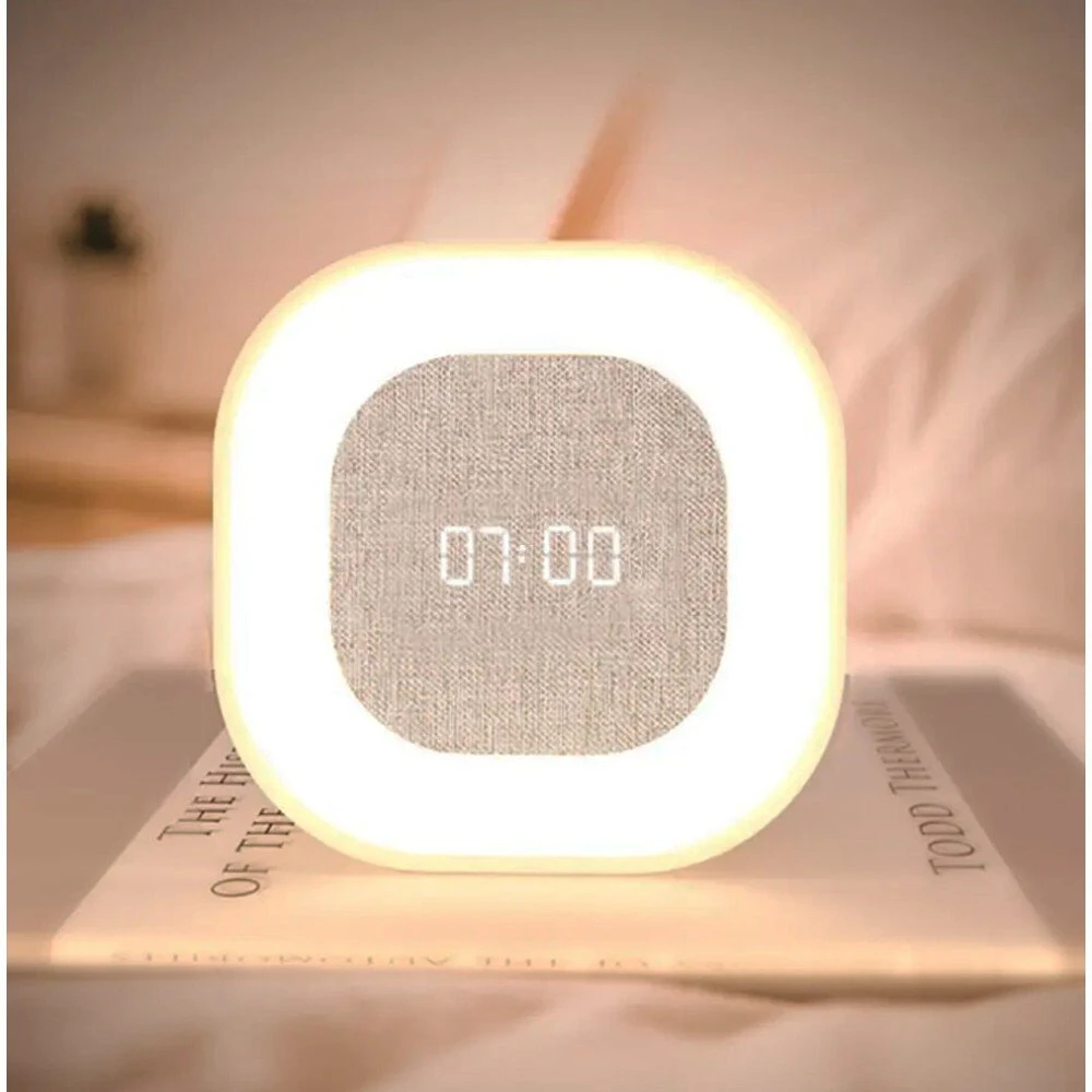 Techly IC-CLOCK-56WH budzik Skaitmeninis Pilka, Baltas