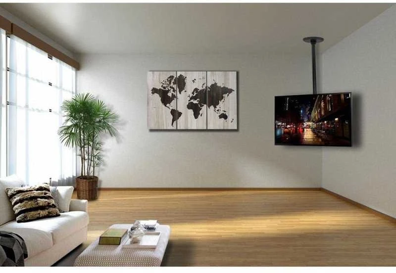 Techly TV LED/LCD/PLASMA 23''-37'' laikiklis luboms, 45kg, regul., VESA juodas
