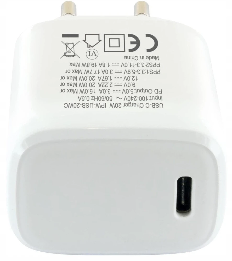 Įkroviklis Techly GaN USB-C 20W PD3.0 PPS Baltas (TLY_621918)