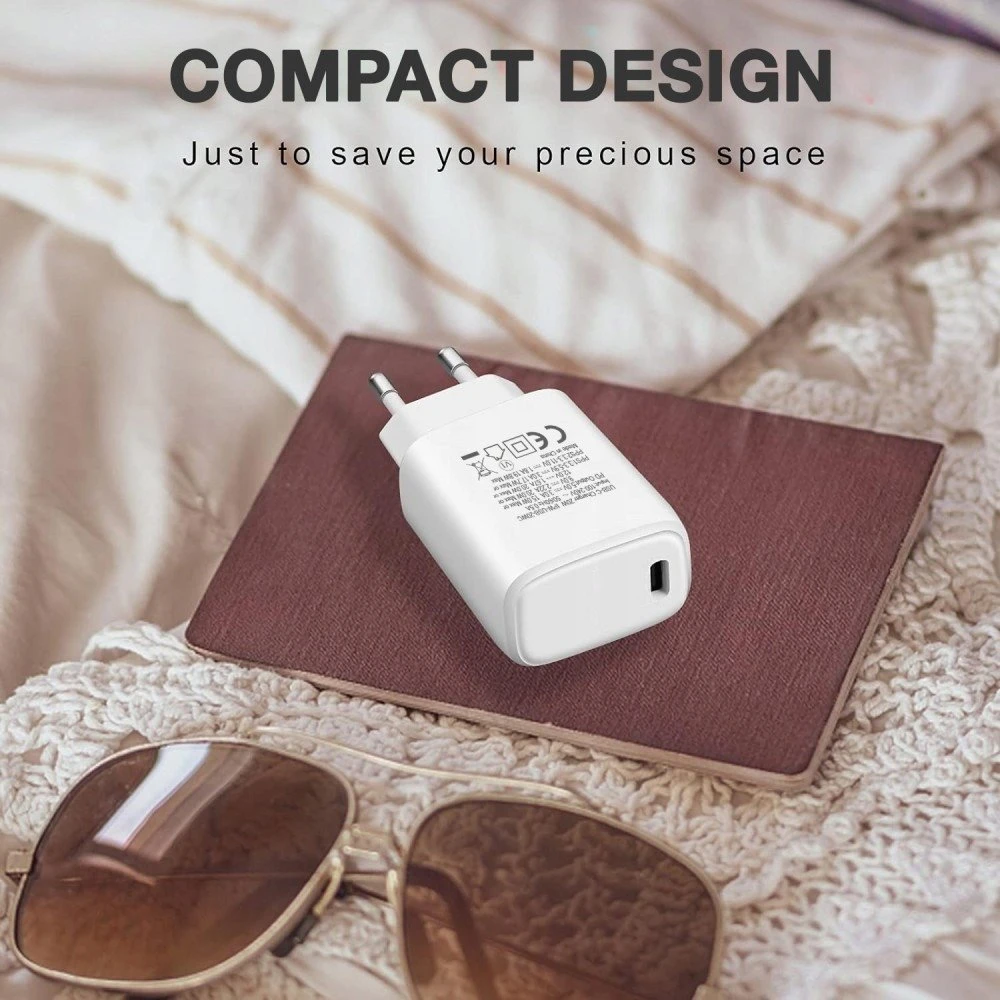 Įkroviklis Techly GaN USB-C 20W PD3.0 PPS Baltas (TLY_621918)