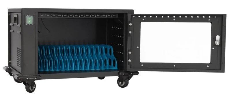 „Techly“ 16 planšetinių kompiuterių ir išmaniųjų telefonų įkrovimo spinta USB-C 16x 45W