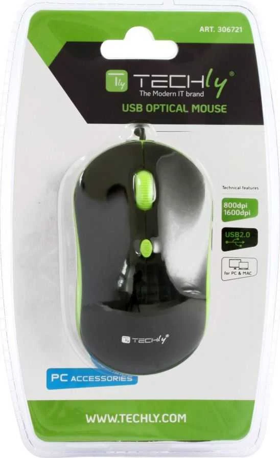 Techly IM 1600-WT-BG pelė