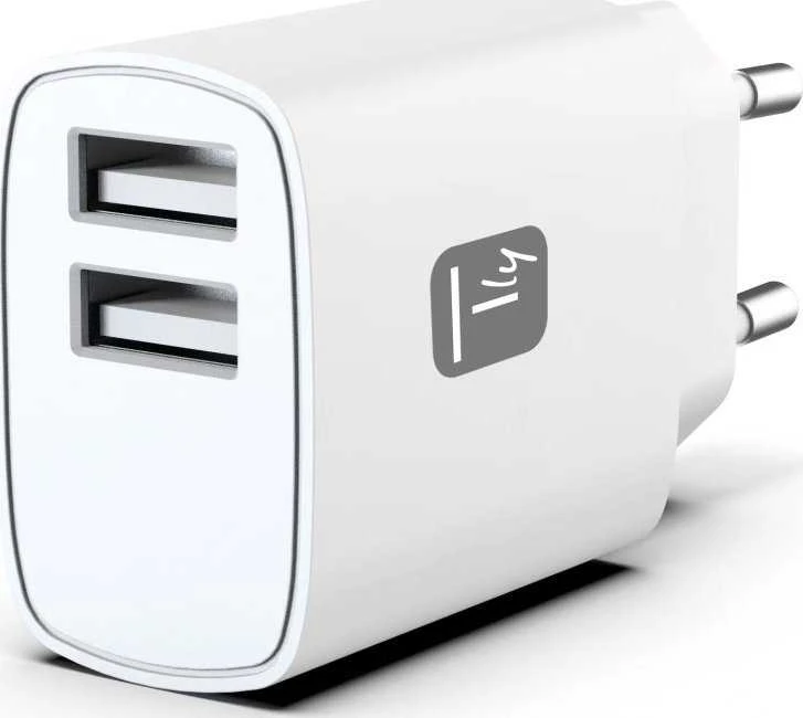 Įkroviklis Techly Techly IPW-USB-12W2A mobiliųjų įrenginių įkroviklis Ausinės, Nešiojama kolonėlė, Išmanusis telefonas, Planšetinis kompiuteris Balta Kintamoji srovė Vidinis