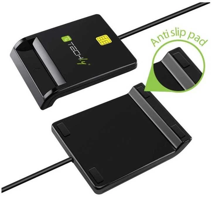 Techly Elektroninių kortelių skaitytuvas Smart Card USB-A