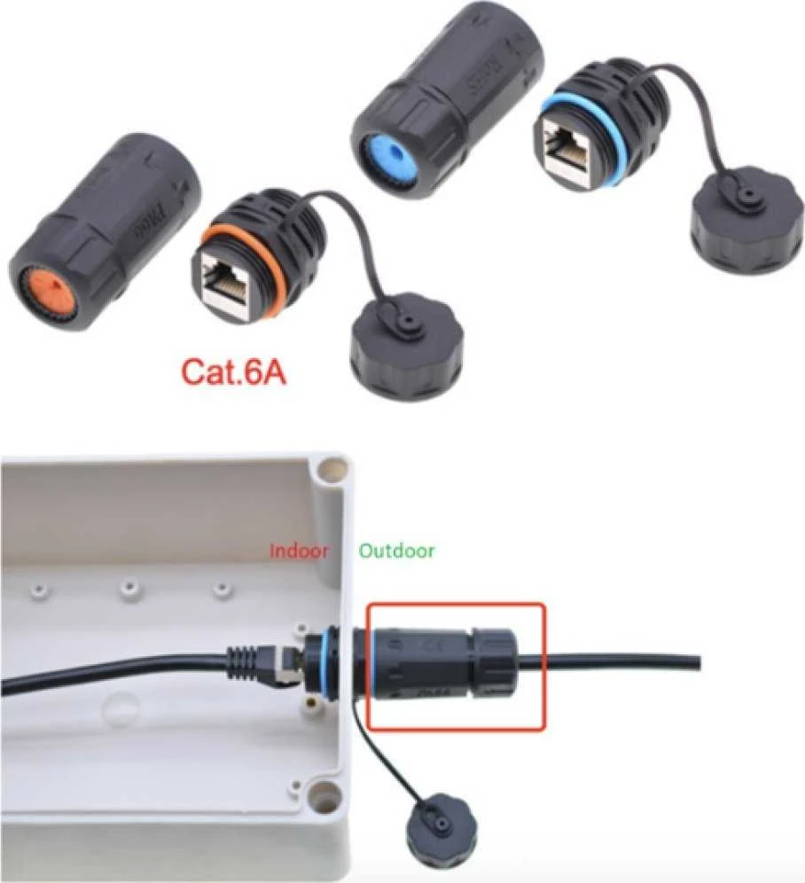 Techly IWP-MD C6A-IPGLT Lyties keitiklis / RJ45 kabeliai juodi