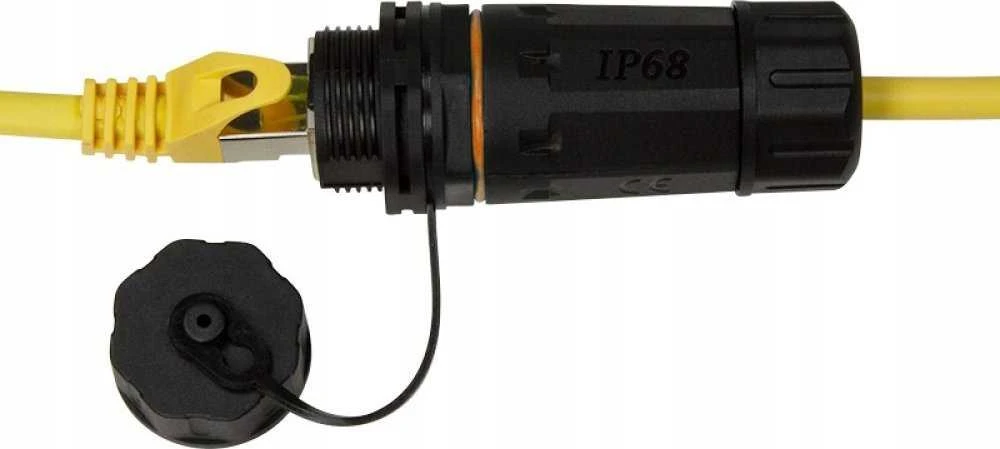 Techly IWP-MD C6A-IPGLT Lyties keitiklis / RJ45 kabeliai juodi