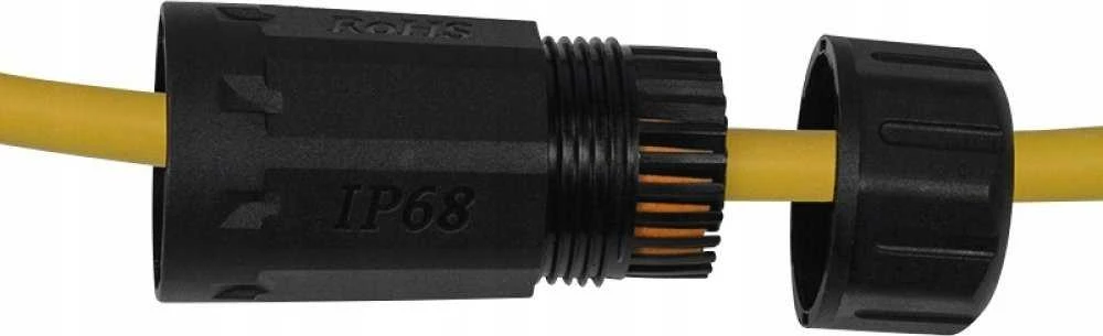Techly IWP-MD C6A-IPGLT Lyties keitiklis / RJ45 kabeliai juodi