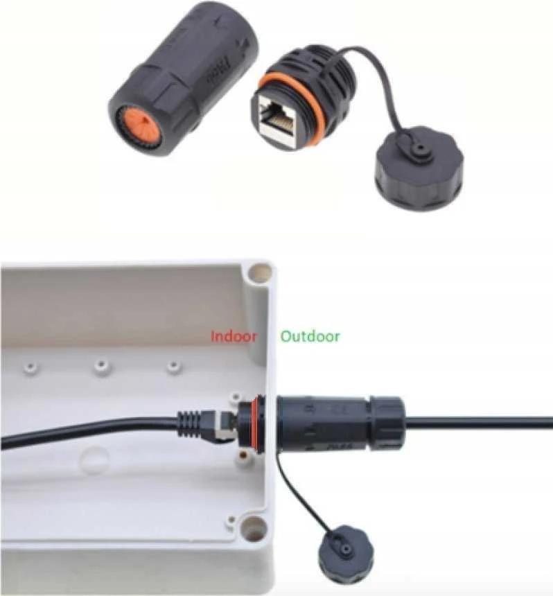Techly IWP-MD C6A-IPGLT Lyties keitiklis / RJ45 kabeliai juodi