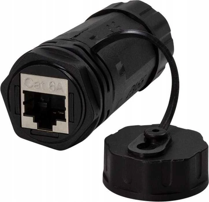 Techly IWP-MD C6A-IPGLT Lyties keitiklis / RJ45 kabeliai juodi