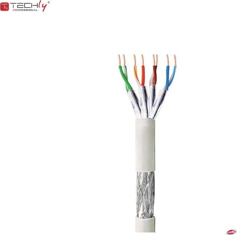 Techly Intellinet ITP9-RIS-0305 tinklo kabelis 305 m Cat6 S/FTP (S-STP) Pilka
