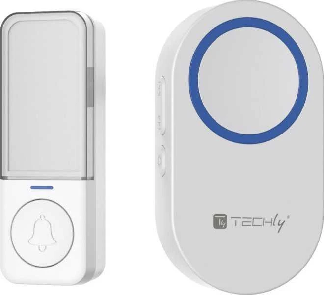 „Techly Kinetic“ durų skambučio siųstuvo ir imtuvo rinkinys, IP56, 180 m