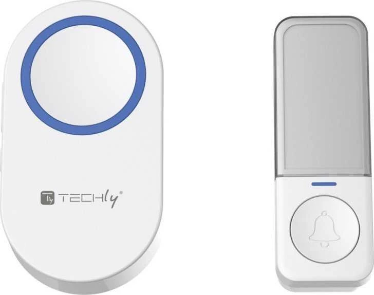 „Techly Kinetic“ durų skambučio siųstuvo ir imtuvo rinkinys, IP56, 180 m