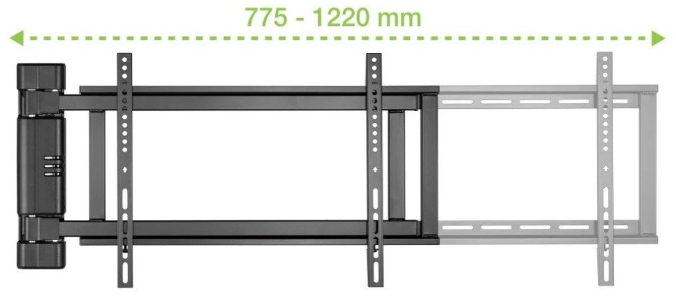 Techly TV laikiklis Sieninis laikiklis televizoriui 32-75" LED/LCD, 50 kg, elektrinis, su nuotolinio valdymo pulteliu