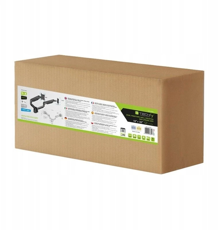 Techly Sieninis laikiklis 2 monitoriams 13'' - 32'' 6290 (TLY_623899)