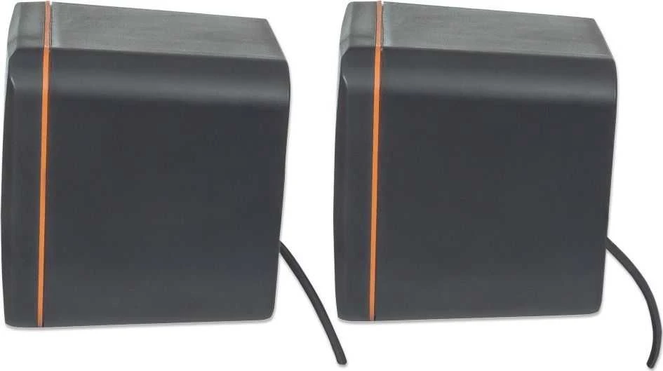 Kompiuterio kolonėlės TECHLY daugialypės terpės garsiakalbių rinkinys nešiojamam kompiuteriui ir asmeniniam kompiuteriui, USB 2.0 ir 3,5 mm lizdas
