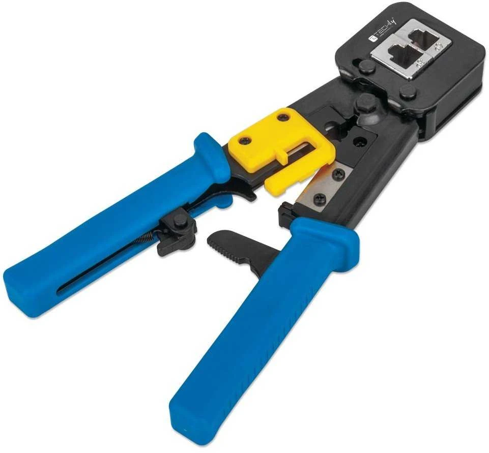 Techly Modulinės perėjimo kištukų RJ45/RJ12/RJ1 presavimo žnyplės
