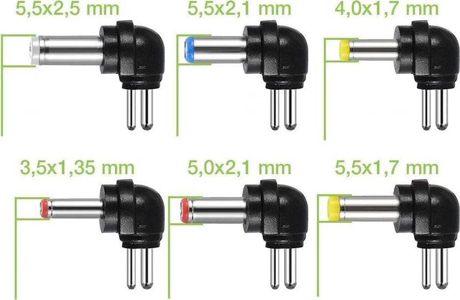 Techly Maitinimo šaltinis 230V universalus 27W/2.25A 3-12V 6 wtyków DC i USB