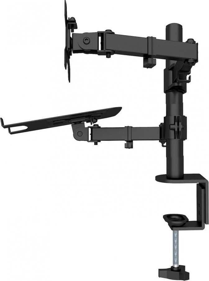 Techly 365597 Laikiklis stalas monitoriui 13-32" 8kg ir nešiojamam kompiuteriui 12-17" 8kg, reguliuojamas