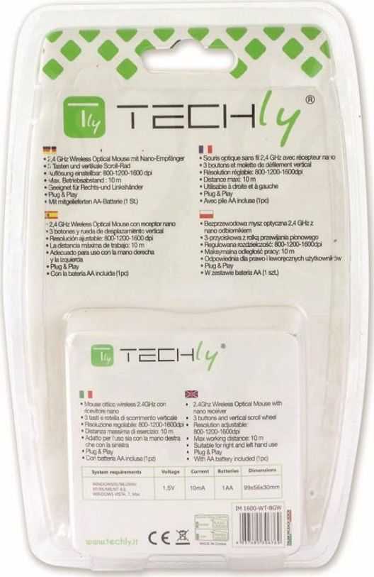 „Techly Pelė“ (IM 1600-WT-WBW)