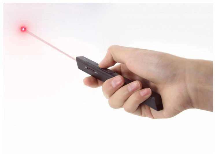 Techly ITC-LASER26 belaidis valdymo pultas pristatymams RF Juoda