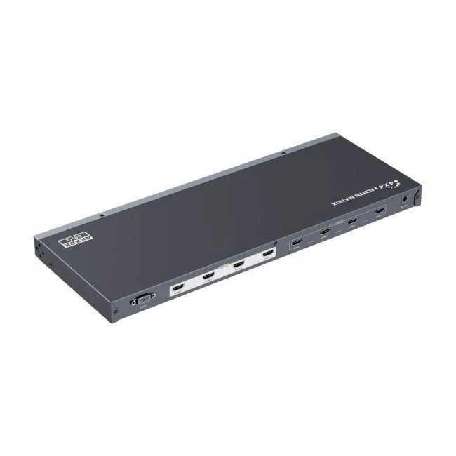 Techly HDMI matricos jungiklis, viršutinis kampinis vaizdas