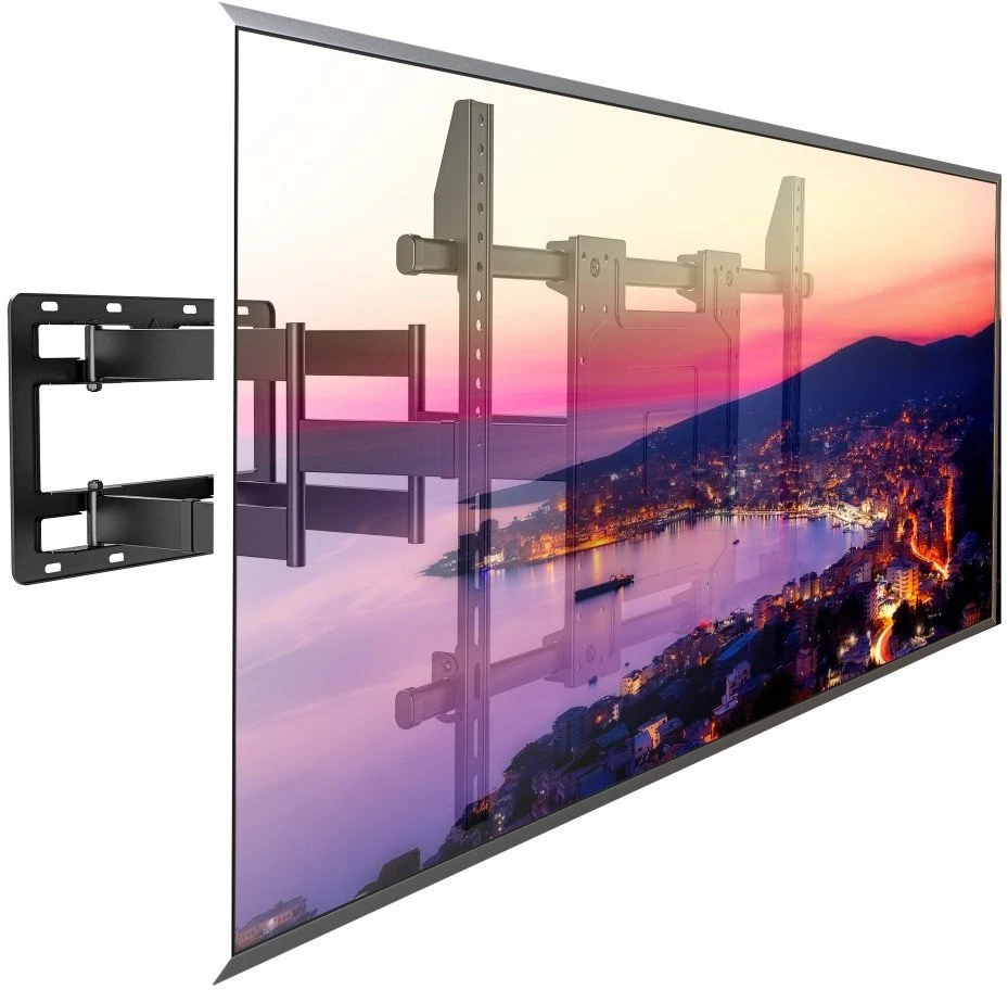 „Techly“ televizoriaus sieninis laikiklis 65–110 colių LED/LCD televizoriams, 120 kg, pasukamas, pakreipiamas