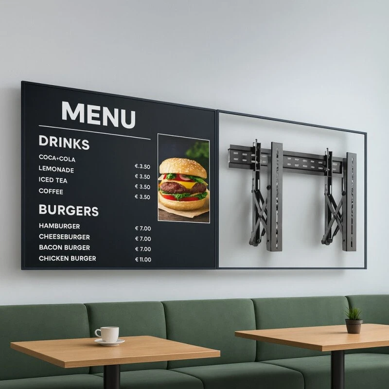 Techly Sieninis laikiklis Video-Wall 37-70'' LED/LCD 45kg ištraukiamas