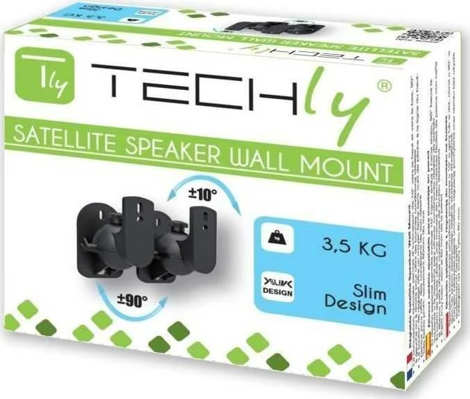 Techly sieninis laikiklis palydovinių garsiakalbių kolonoms 2 vnt.