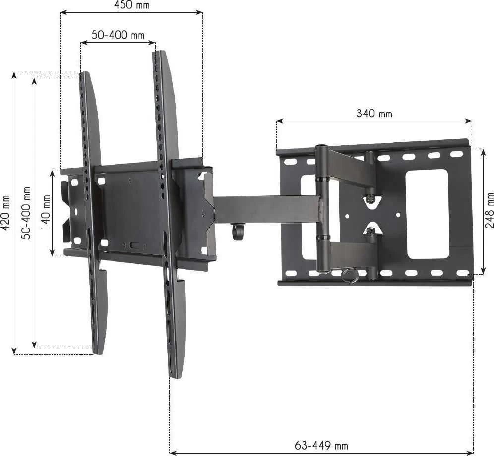 Techly Sieninis laikiklis ICA-PLB 148M 23'' - 55''