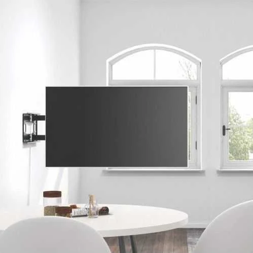 TECHLY sieninis laikiklis, ištraukiama rankena iki 1015 mm LCD 43-80 colių Juodas