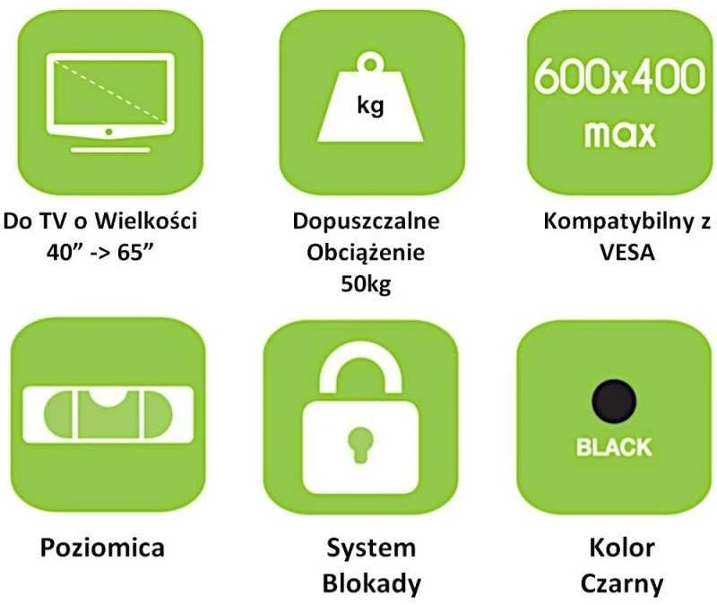 Techly Laikiklis siena ICA-PLB-133LTY 40'' - 65''