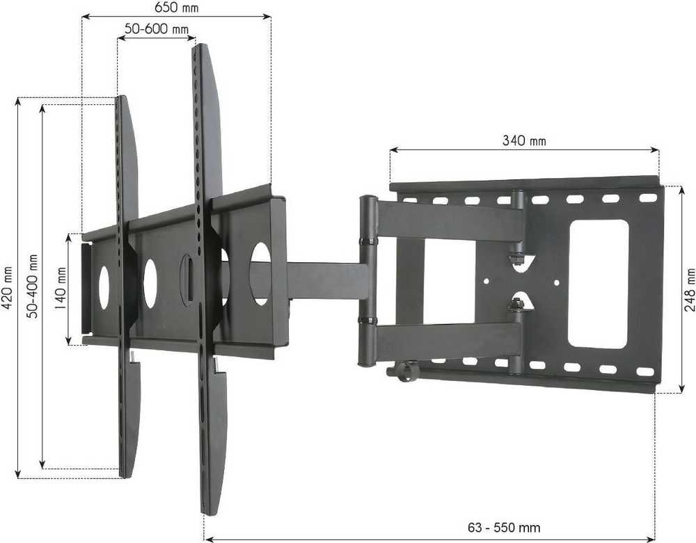Techly Laikiklis ścienny ICA-PLB-148L 32'' - 65''
