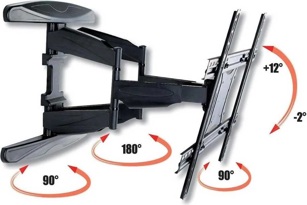 Techly sieninis laikiklis TV LCD/LED/PDP 40-80'' 50kg VESA pilna regul. juodas