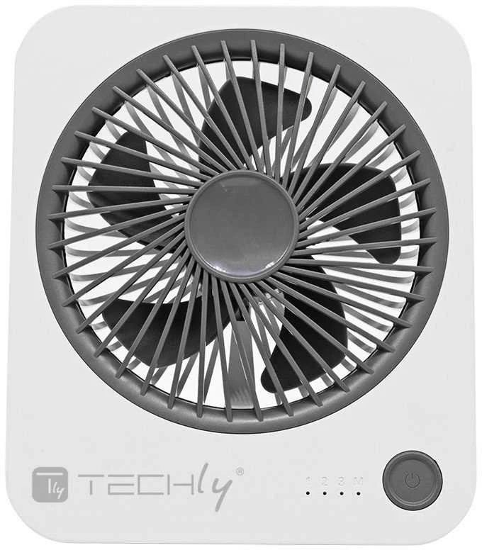 „Techly Fan Mini“ belaidis stalo ventiliatorius su stovu, 4 režimais
